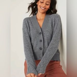 NWT Old Navy oversized chunky cardigan size xl gray